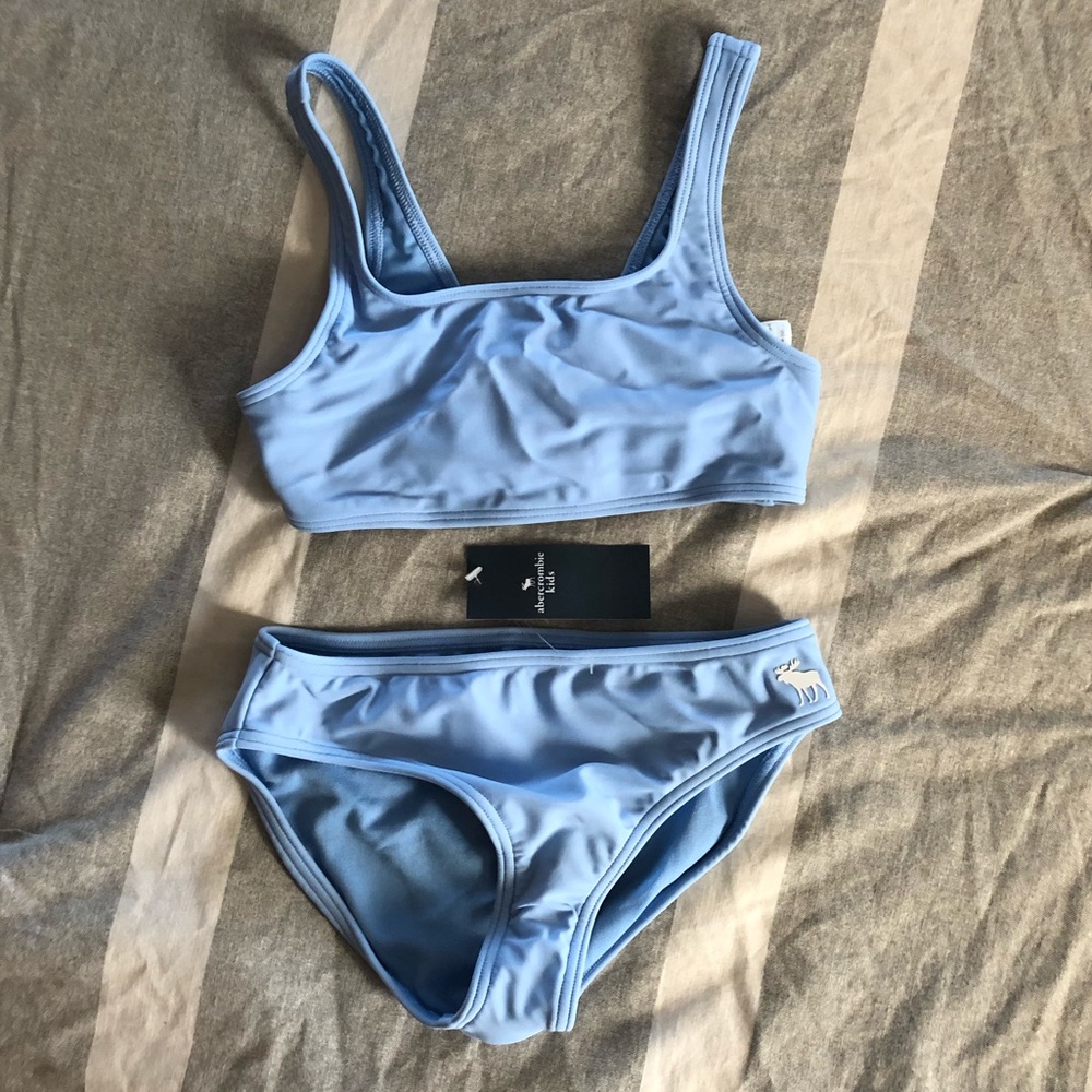 Abercrombie Kids Light Blue Bathing Suit. brand new with tags. size 7/8